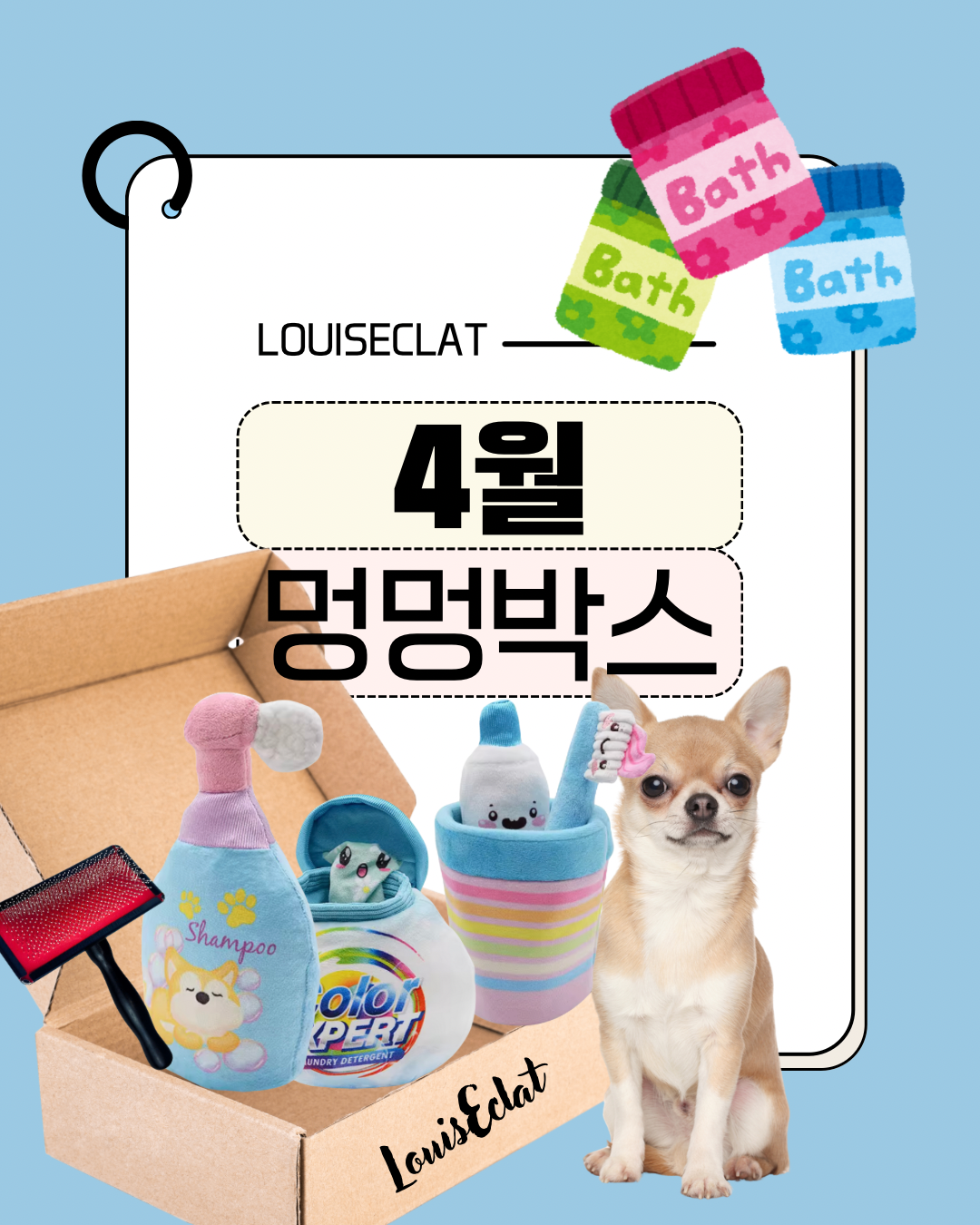 루이애클라 4월 멍멍박스